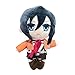 QAHEART L'attaque des Titans Mikasa Peluche Peluche Anime Cartoon Peluche Oreiller Peluche Attaque des Titans