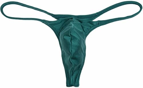 Men's Micro Thong Drawing String Mini Bikini Guys Underwear Narrow Pouch Male Shiny T-Back Lingerie