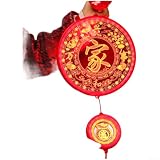 Lanternina LED Rossa Fu per Cinese Decorativa Lanternina LED(I)