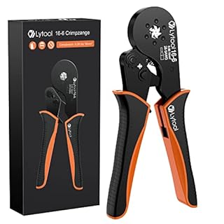 Lytool Pinza Crimpatrice 0.08-16 mm², Pinza Crimpatrice Esagonale per Cavi Elettrici,Crimpatrice Capicorda Elettrica per Cavo Elettrici,Manutenzione del Elettrico,Utensili Elettrici per Uso Domestico