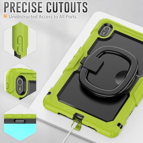Protection Huawei MatePad SE 11 2024 robuste silicone jaune vert - 6