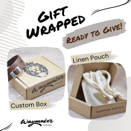 Christian Bracelet For Men | Handmade Genuine Leather Bracelet | Christian Gifts For Men | Bible Verse Bracelets | Religious Gifts For Men | Made In Usa By Waymaker Leather #TOP4