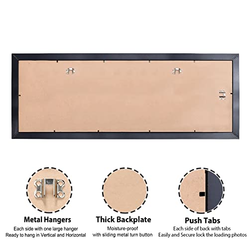 Annecy 8X24 Picture Frame Black（1 Pack）, Panoramic Picture Frame For Wall Decoration, Classic Black Minimalist Style Suitable For Decorating Houses, Offices, Hotels #TOP3