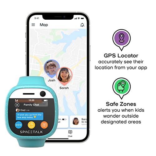 Spacetalk Adventurer 4G Kids Smart Watch Phone And Gps Tracker For Tracking Your Child, Safe Send & Receive List - Sms Text Messaging & Chats, Sos Button, 5Mp Camera, School Mode, Bluetooth, Age 5-12 #TOP2