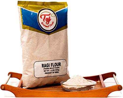 TAJ Premium Indian Ragi Flour, Finger Millet Flour, (4-Pounds (NEW)) (Pack of 2) image 5