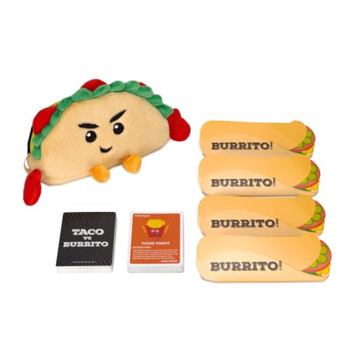 Image of Taco vs Burrito Travel Case - The Wildly Popular Surprisingly Strategic Card Game Created by a 7 Year Old - 5 Ways to Play - Fun Family Games for Kids and Adults, Game Night, Travel Games
