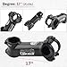 Azarxis Bike Stem 31.8mm 17 Degree 70mm 80mm 90mm 110mm Lightweight Bicycle Short Handlebar Stem Riser Suitable for BMX MTB Road Bike Mountain Bike (31.8 x 110mm)