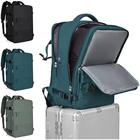 bergsalz Backpack For Women Travel Bag Weekender Lightweight Medium Backpack Peacock Blue For Men Hiking Waterproof Gym Bag Travel Essential Canvas Bag Carry On Backpack For  Sport Fan Laptop Bag