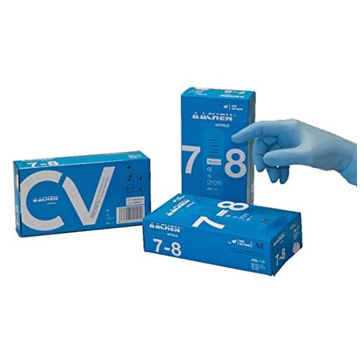 Guantes de Nitrilo Azules de Examen Sin Polvo (S)