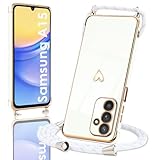 【Matériau TPU】 Cette etui housse avec cordon pour Samsung Galaxy A15 4G/5G est en silicone TPU qui est douce, plus durable, peut être utilisée longtemps, texture lisse mais antidérapante. Facile à enlever ou à installer.