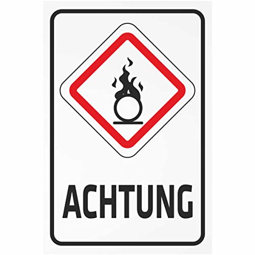 Plaque de sécurité alu composite 3mm pour signaler un danger dans un cabinet