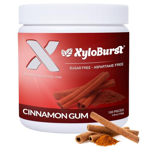 XyloBurst - xilitol mascar goma tarro canela - 100 unidades