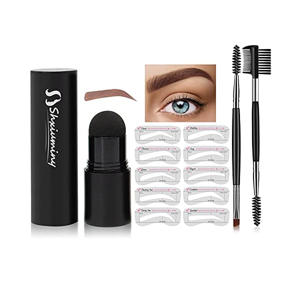 Eyebrow-Stamp-Waterproof-1-Step-Eyebrow-Stamp-Shaping-Kit-Professional-Brow-Powder-Stamp-Hairline-Shadow-Powder-Stick-Long-Lasting-Instantly-ColorLight-Brown Eyebrow Stamp Waterproof, 1 Step Eyebrow Stamp Shaping Kit Professional Brow Powder Stamp Hairline Shadow Powder Stick…