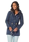 kangaroos jacke rot  KangaROOS Damen Parka Mantel Jacke Marine 38