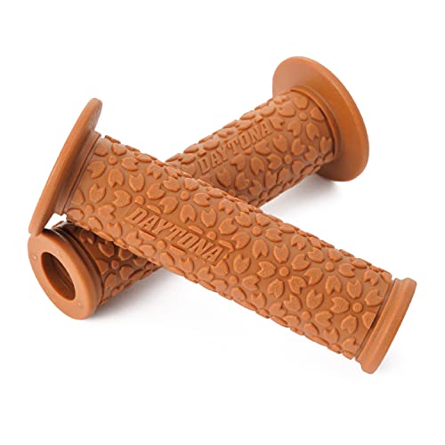 デイトナ グリッピーグリップ バイク用 グリップ ハンドル径φ22.2用 125mm エンド貫通 GG-D-SAKURA ブラウン 98725