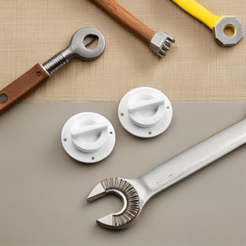 Bouchon de vidange en ABS blanc durable et fileté