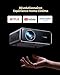 Smart Beamer WiMiUS 1200 ANSI Autofokus/6D Trapezkorrektur Led Beamer 4K WiFi Bluetooth FHD 1080P Heimkino Unterstützt