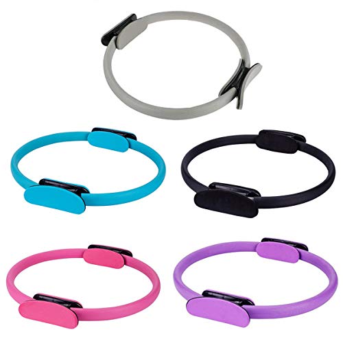 Kaczmarek Círculo de ioga Fibra de vidro Crescent Handle Pilates Ring Anel portátil de resistência d