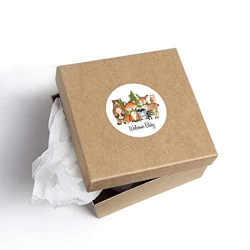 30 Pcs Woodland Animal Welcome Baby Baby​​​ Stickers Envelope Seals Labels Round Tags, Stamps Sticker For Gift Cards, Envelopes, Boxes For Holiday, Birthday, Christmas #TOP3