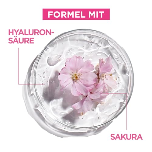 Garnier Tuchmaskenset Sakura fürs Gesicht bei fahler Haut, Feuchtigkeit und Glow, Mit Hyaluronsäure und Sakura, SkinActive, Hydra Bomb Sakura, 5x 28g 3