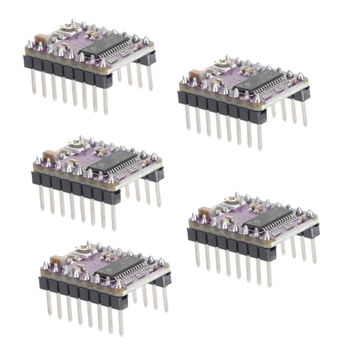 Zerodeko 5pcs Motor Driver Module with Heat Sink for Printer Rrerap Ramps and Reliable Driver Module for DIY Electronic 