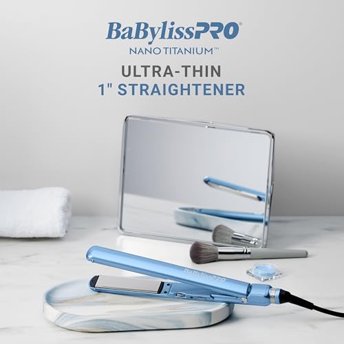 BaBylissPRO 1\" Ultra Thin Flat Iron, Hair Straightener