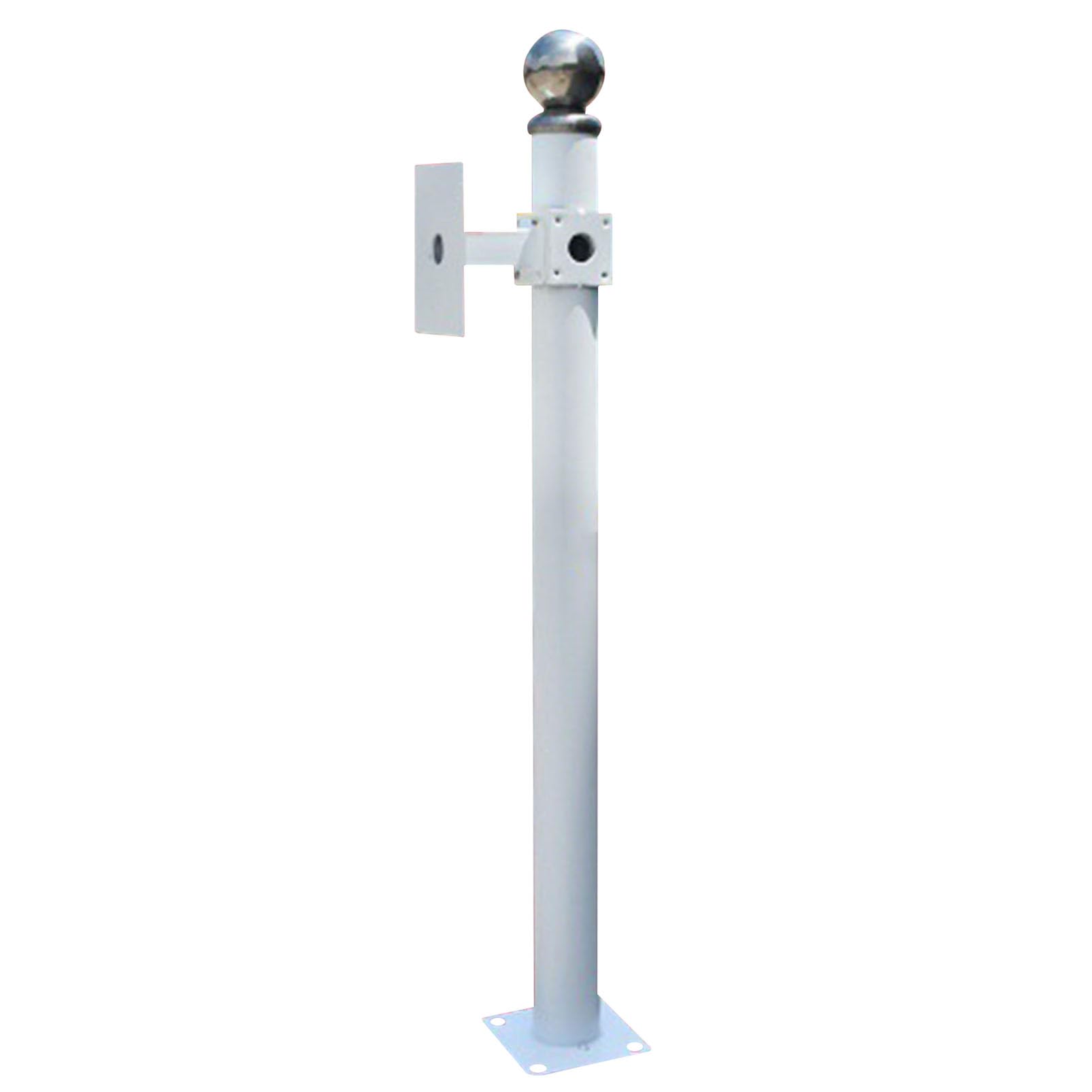 Support de Fixation pour caméra de sécurité extérieure sur Poteau - Support de Surveillance résistant aux intempéries, Support d'antenne, Conception Durable et résistante aux intempéries, am
