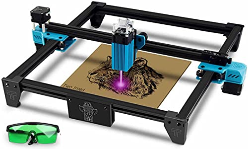 Laser Engraver Totem S 5.5W Fixed Focusing Laser Engraving Cutting Machine,40W Compressed Spot LD CNC,300x300mm Engraving Area,Fast High Precision Cut Engraver for Metal Stainless Steel Wood Leather