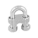 Aexit Stainless Steel Material handling Saddle Clamp Cable Clip for 15/32