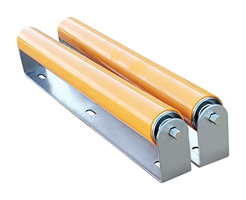 2-Pack Polyurethane Coated Roller With Bracket, 21″ Between Frame, 1.9" Diameter Roller #TOP14