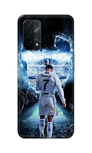 Image of Printed Hard Back Cover Case for Oppo A54 5G | Oppo A74 5G | Oppo A93 5G | Oppo A93s 5G Back Cover (Footbal Legend) -1302