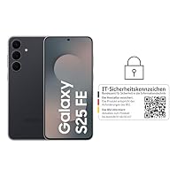 Samsung Galaxy S25 FE Enterprise Edition, AI Smartphone, Android-Handy ohne Vertrag, 8 GB RAM, 128 GB Speicher, Lange Akkulaufzeit, Sicherheit durch Knox Suite, JetBlack – Ansicht 2
