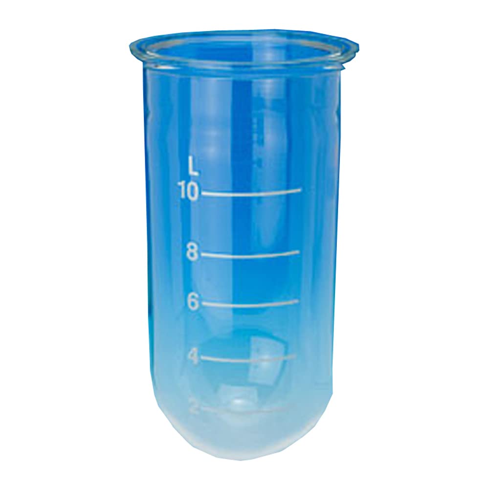 6521-10 Series Cylindrical Reaction Flask, Plain, 100 mm Schott Flange, O-Ring Groove, 1L Capacity