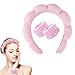 Spa Fascia per Capelli da Donna,1 Fascia Capelli Donna,2 Pezzi di Polsini per il Lavaggio Del Viso,Fascia per Trucco,Accessori per Capelli per la cura Della Pelle, il Lavaggio e la Doccia immagine