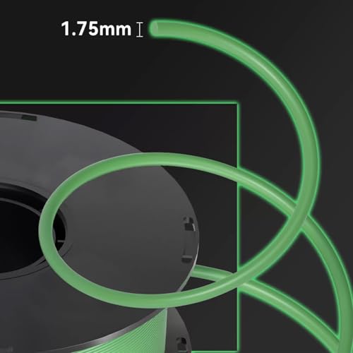Image of Glow in the Dark PLA 3D Printer Filament 1.75mm Filajoy3D 3D Printing Filament 250g Dimensional Accuracy + /- 0.02mm for Most FDM 3D Printers Green