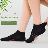 Effeet Damskie Skarpetki Sportowe z Bambusa 6/12 par, Oddychające, antypotne do biegania, Krótkie modele w wielu kolorach, Rozmiary 35-38 39-42, Idealny prezent na lato