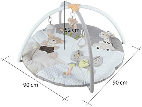 Mini Dream® Activity Gym & Play Mat Musical Baby Playmat Suitable from Birth for New Borns - Safari