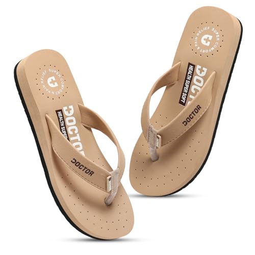 Image of DOCTOR HEALTH SUPER SOFT Women's Orthopedic Sandals And Slippers | Lightweight Anti-Skid Comfort Slides for Heel Pain Relief | Soft Cushion Sole Footwear for Everyday Use