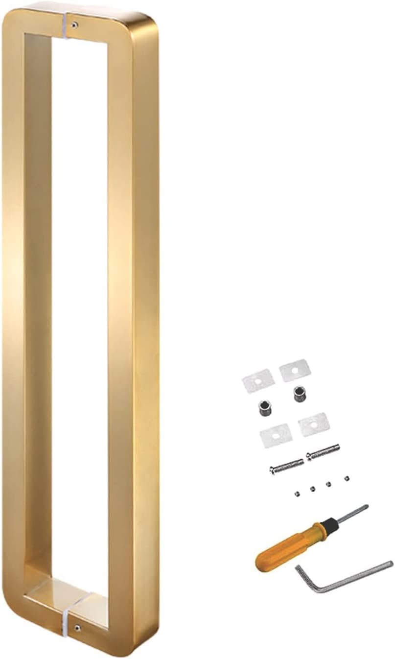 Poignée de porte coulissante luxe inox pour douche et patio design or noir argent
