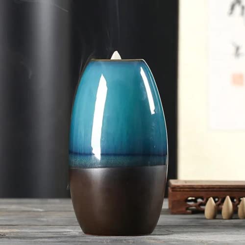 Nzrev Incense Waterfall - Backflow Incense Burner, Handmade Ceramic Incense Burner For Home Décor Ornament Aromatherapy Yoga & Spa #TOP3
