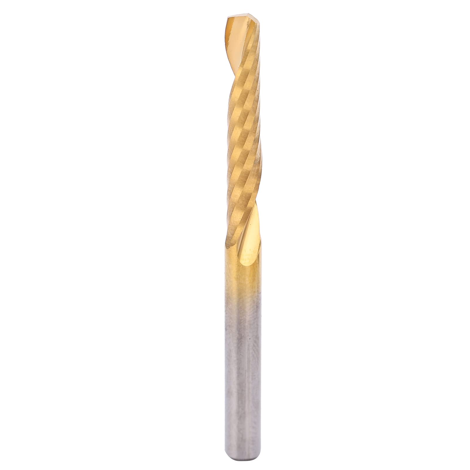 5 Pezzi Fresa in Acciaio ad Alta Velocità a Scanalatura Singola Punta a Spirale CNC per Metalli Non Ferrosi 4 mm x 25 mm x 50 mm Punte per Incisione CNC per Lavorazione di
