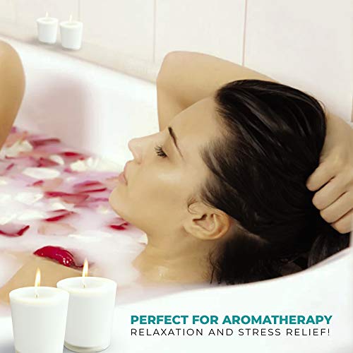 Saavy Naturals Coconut Oil Scented Candle | Organic Wax for Clean Burn, No Chemicals or Toxic Smoke