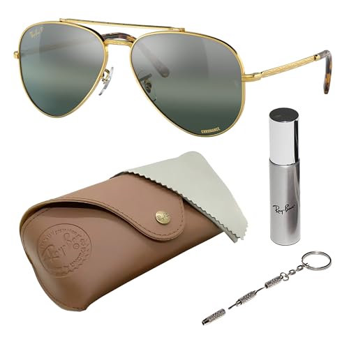 Image of Ray-Ban RB3625 NEW AVIATOR Pilot Shaped Sunglasses for Men & Women with Official RAYBAN Eyewear Kit