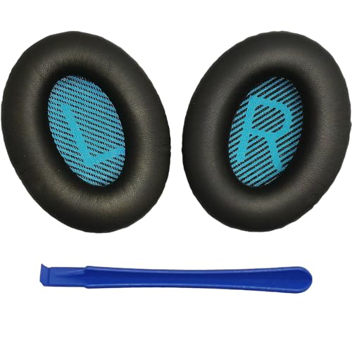 Almohadillas de cuero protein para auriculares Bose, repuesto premium compatible con Bose QC15 QC25 QC2 Ae2 Ae2i Ae2w/SoundTrue y SoundLink Around-Ear miniatura 1