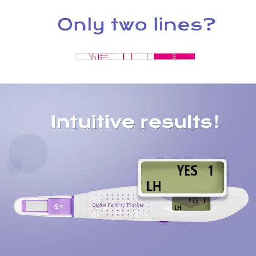 HealCare LH One Step Ovulation Test, Digital Fertility Testing System, Ovulation Test with Digital Results, 15 Digital Ovulation Tests, 1 Digital Fertility Tracker