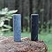 Karelian Heritage Authentic Shungite & Soapstone Harmonizers Set | Stone Egyptian Rods | Real Shungite Healing Cylinders Set of 2 | Non-Polished Harmonizers for Yoga Meditation Chakra Balancing HCN1
