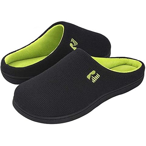 RockDove Men's Two-Tone Memory Foam Slipper Cover