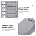 LALAFINA Business Card Holder and Attendance Card Storage Shelf Multi-Functional Wall-Mounted Rack for Organizing Sturdy Design for Convenient Use