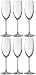 Produktbild Jamie Oliver Waves Champagnerglas 6 x 250 ml / 266 ml Hoch- und hochmodernes Prosecco-Kristallglas-Set Wunderschöne Gläser mit langem Stiel, klar und modern für Hochzeiten zu besonderen Anlässen