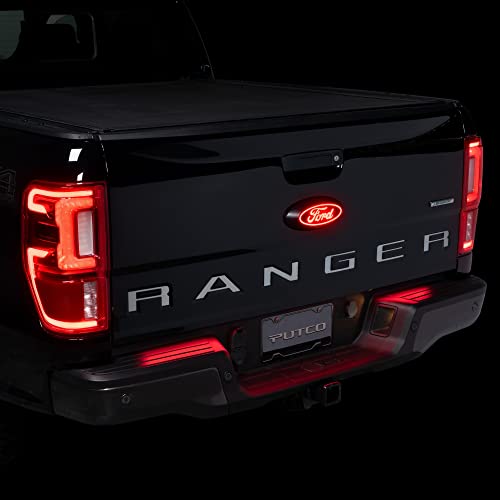 2019-2023 Ford Ranger Putco Luminix Led Red Oval Tailgate Lighted Emblem - Fits All Models #TOP3